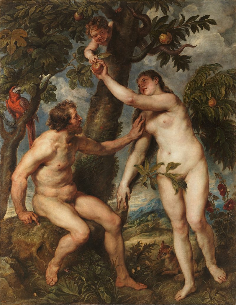 ピーテル・パウル・ルーベンスが制作した絵画『アダムとイヴ』