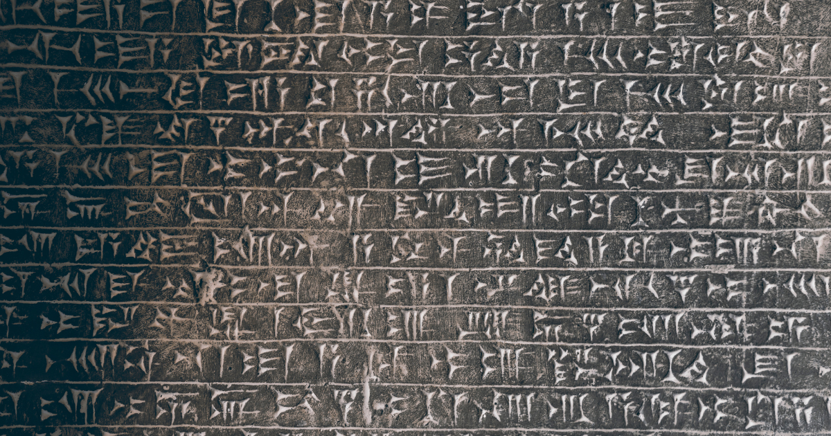 アッシリアの楔形文字の画像