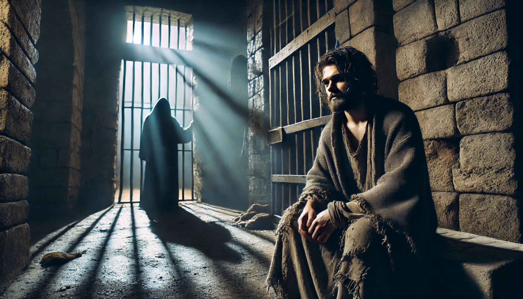 牢屋にいるヨセフのイメージ画像